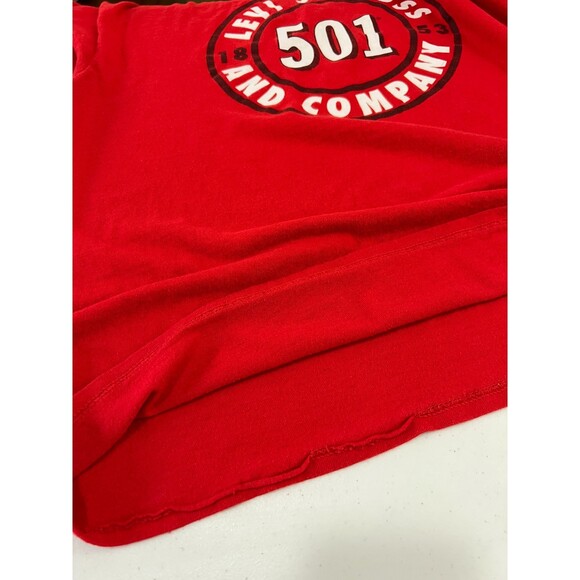 Levi's 501 Levi Strauss & Co. 501 Circle Red T Shirt - Size XL - Picture 4 of 9